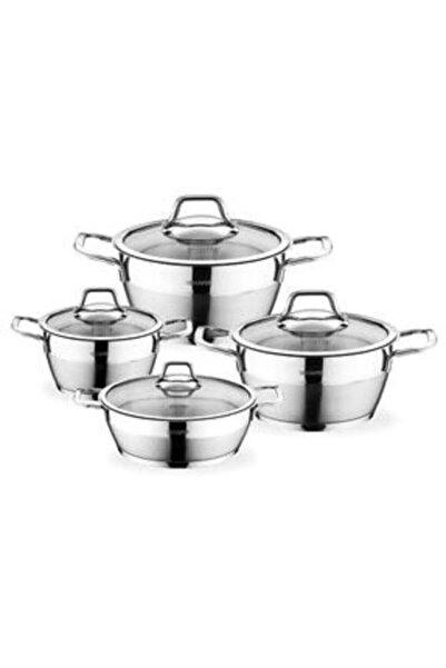 Schafer Vals 8 Parça Çelik Tencere Seti İnox