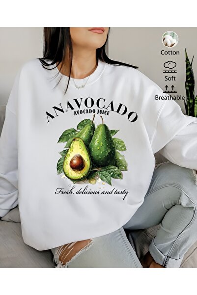 Aether سويت شيرت مطبوع بأكمام طويلة وقصة كبيرة الحجم