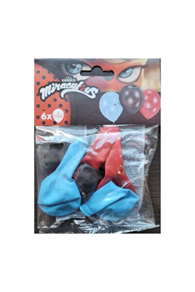 Miraculous Set 6 baloane latex, 23 cm, Miraculous, Lady Bug