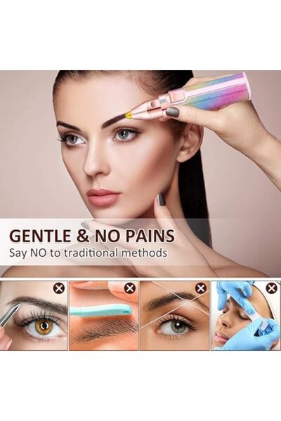 Generic New Facial Hair Remover Women, Eyebrow Trimmer Flawless Hair Remover Portable Electric Flawless Razo