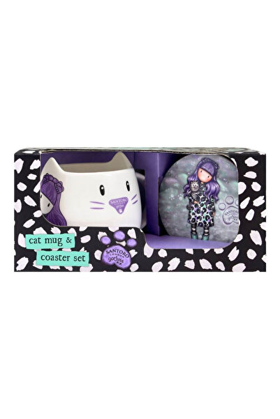 Santoro Set cana si coaster Gorjuss Smitten Kitten
