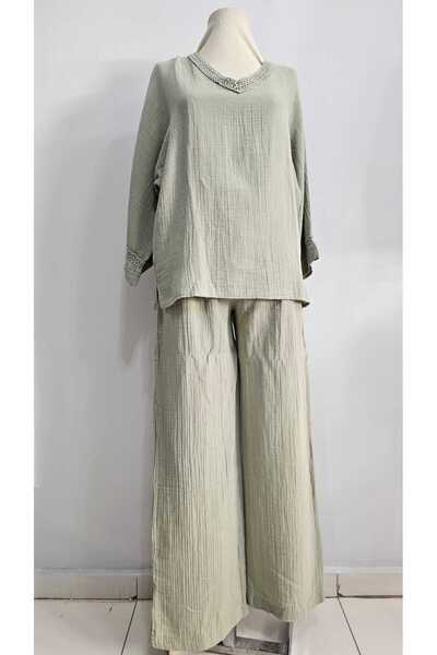AsprinFashion Muslin Double Set