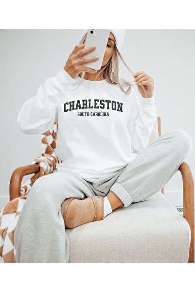 Jose Clothing سويت شيرت مطبوع بأكمام طويلة وقصة كبيرة الحجم