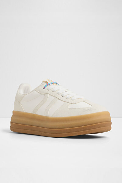 Aldo Elabrintar - Women's White Lace-Up Platform Sneaker