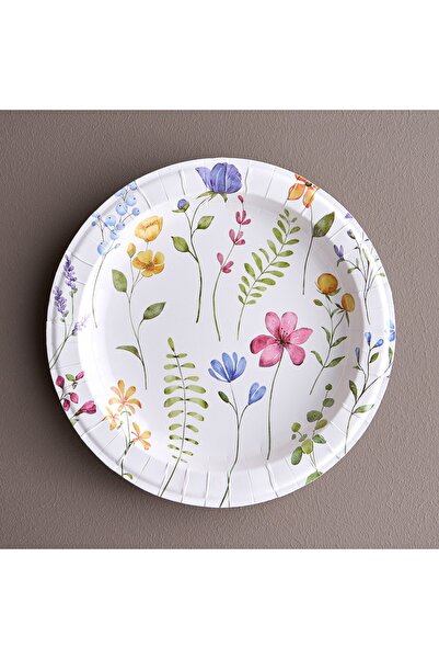 Generic Showerbloom 10-Piece Disposable Dinner Plate Set - 27 cm