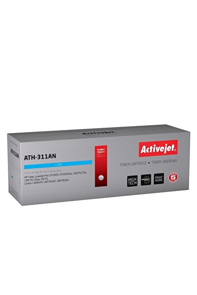 ActiveJet Съвместима тонер касета CRG-729C Cyan за Canon, Premium Activejet, ...