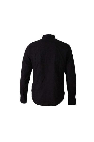 trender Crinkle Black Men's Shirt 12-7874