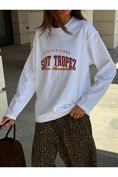 Jose Clothing Μακρυμάνικο φούτερ με στάμπα Premium Oversize Cut