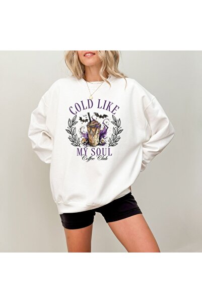 Jose Clothing سويت شيرت مطبوع بأكمام طويلة وقصة كبيرة الحجم