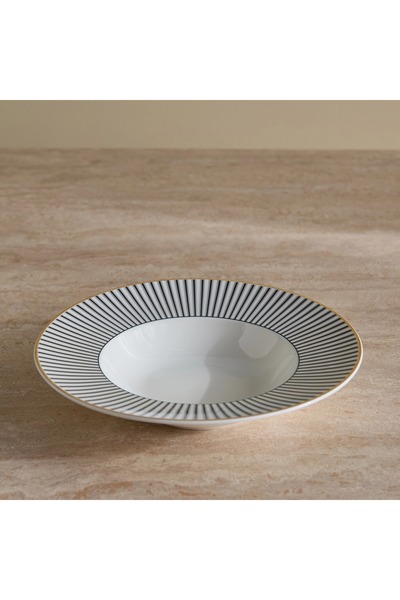 Generic Vintage Porcelain Soup Plate - 23 cm