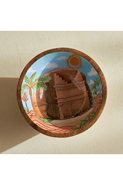 Home Centre Desert Elegance Mango Wood Serving Bowl