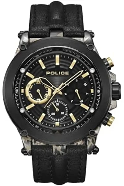 Police Taman Multifunction Men's Wrist Watch with Stainless Steel Case, 47 mm