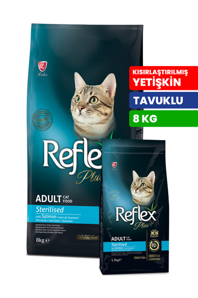 Reflex Somonlu Kısırlaştırılmış Yetişkin Kedi Kuru Mama - 1,5 Kg