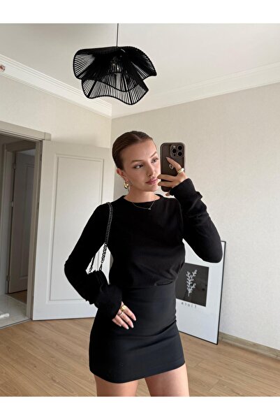 BAŞARAN Μαύρη βασική μπλούζα