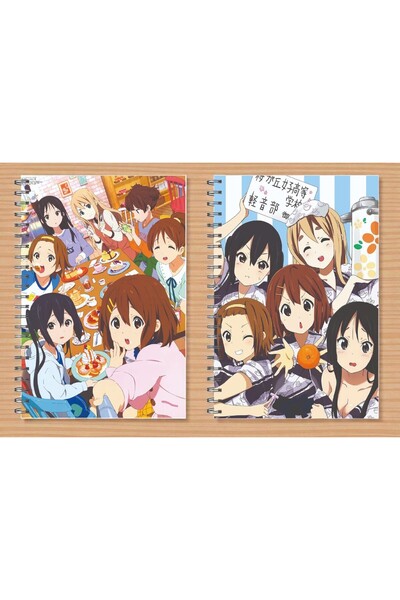 nihonwosekai 2 Pcs K on Anime A5 Size Spiral Notebook 50 Sheets K On!