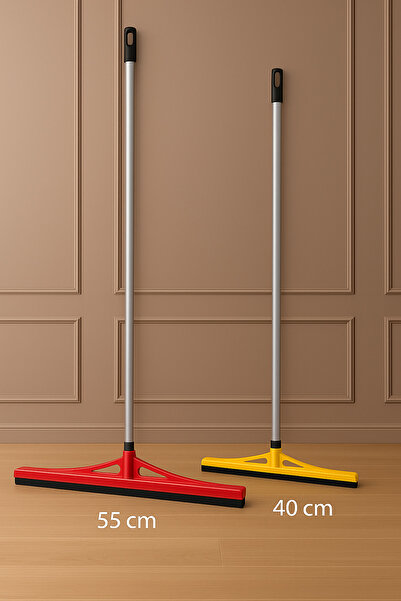 Metler Yer Çekpası 55-40 cm Çift Kauçuk + Metal Saplı Su Çekme Sileceği | Ban...