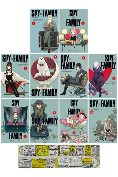 Gerekli Şeyler Yayıncılık Spy x Family 1-2-3-4-5-6-7-8-9-10. Ciltler Manga Se...