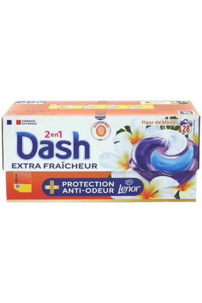Dash DETERGENT CAPSULE 28BUC 2IN1 MONOI FLOWER