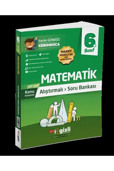Gizli Yayınları Gizli Yayınları 6. Sınıf Matematik Konu Anlatımlı Soru Bankas...