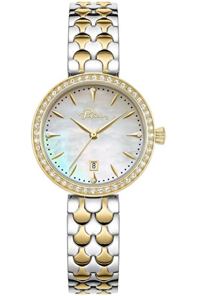 Police ساعة أوفيديا النسائية مقاس 28 مم، بميناء من عرق اللؤلؤ بلون الشمبانيا،...