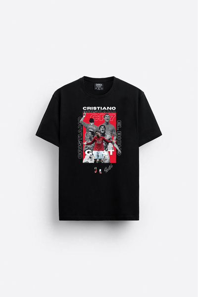 Darkia تي شيرت برتغالي لكرة القدم كولاج كريستيانو رونالدو مطبوع بتصميم خاص لل...