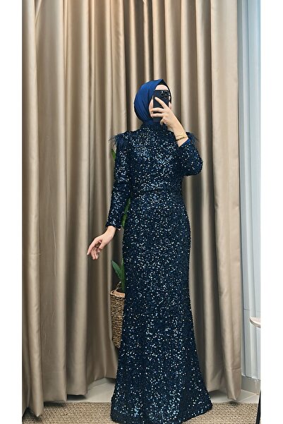 MERVE TESETTÜR Rochie de seara cu paiete