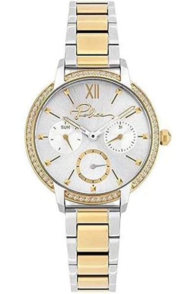 Police ساعة يد نسائية كرونوغراف من الفولاذ المقاوم للصدأ