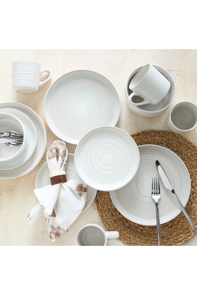 Generic Charcoal Melamine Pasta Bowl - 18 cm