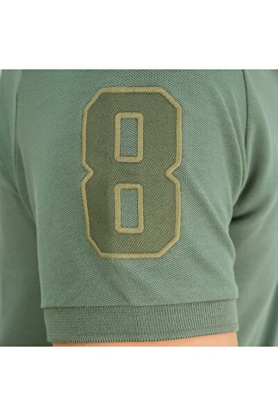 Giordano Men's 3D Lion Polo: Slim Fit, Bold Embroidery, Premium Pique