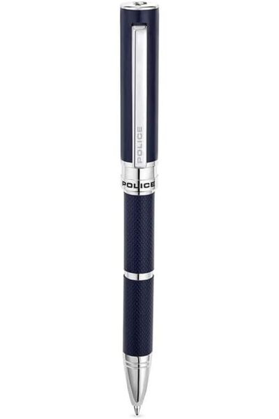 Police Segoe Pen Blue Textured Body Contrasting Trims Signature