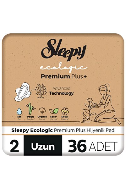 Sleepy Ecologic Premium Plus Hijyenik Ped Uzun 36 Adet