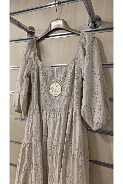 Park Moda Φόρεμα από βαμβάκι με ανάμεικτα σχέδια