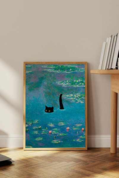 Dekorsiahome Tek Parça Ahşap Çerçeveli Oturma Odası Salon Mutfak Tablosu TK1595