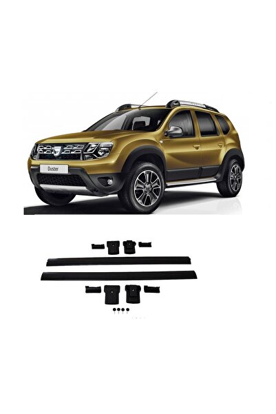 CHROMELINE Dacia Duster 2014-2017 Wingbar Ara Atkı port bagaj Tavan Barı Siya...