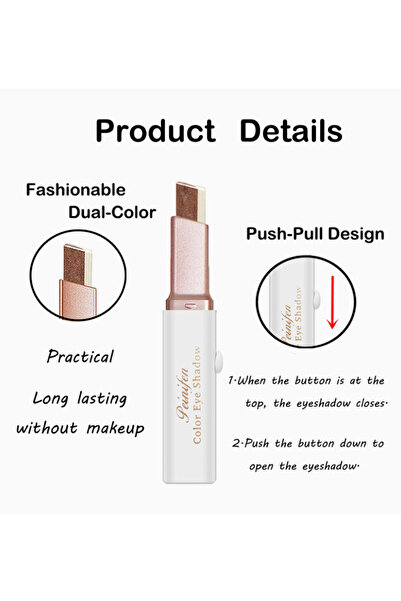 peinifen Duo eyeshadow, pearlescent for easy application