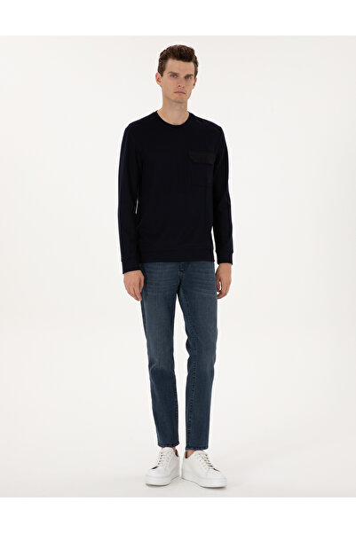 Pierre Cardin Lacivert Regular Fit Sweatshirt 50315760-VR033