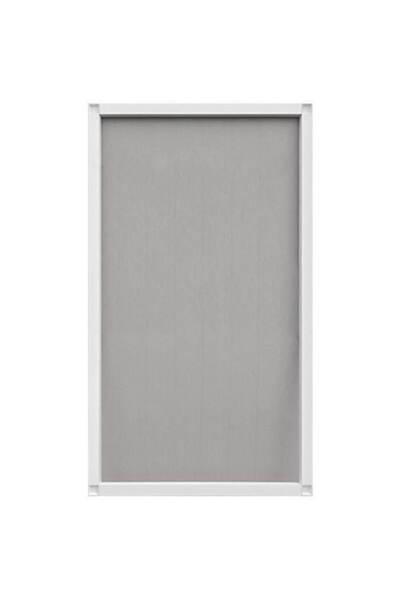 SOLIDON Insect Screen / Mosquito Net, Classic, Hinged, Aluminum, Assembled 70x119 cm, White