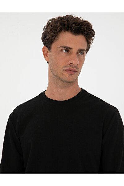 Pierre Cardin Siyah Regular Fit Sweatshirt 50313944-VR046