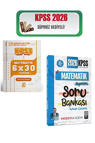 İndeks Akademi Yayıncılık İndeks 2026 KPSS Matematik Algoritma Çözümlü Soru B...