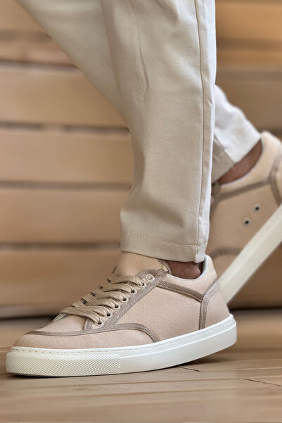 TEET Mn2505 - Linen Men's Shoes Beige/Beige