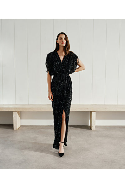 İpekyol Payetli şifon elbise