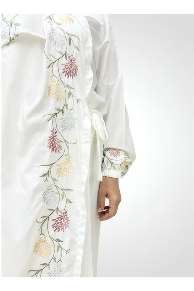 lamsat fn Soft and comfortable embroidered prayer sheet, one piece includes a veil, covers the entire body, one size fits all