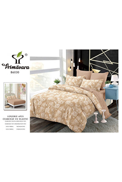 FIONNA.RO Fine Bed Linen With Elastic - Beige Loft Model