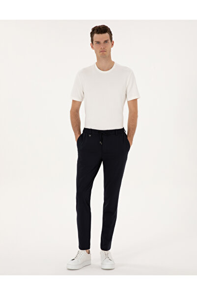 Pierre Cardin Lacivert Slim Fit Klasik Jogger Pantolon 50317618-VR033