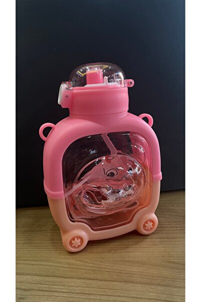 BLACK Cute Bear Look Water Bottle Flask