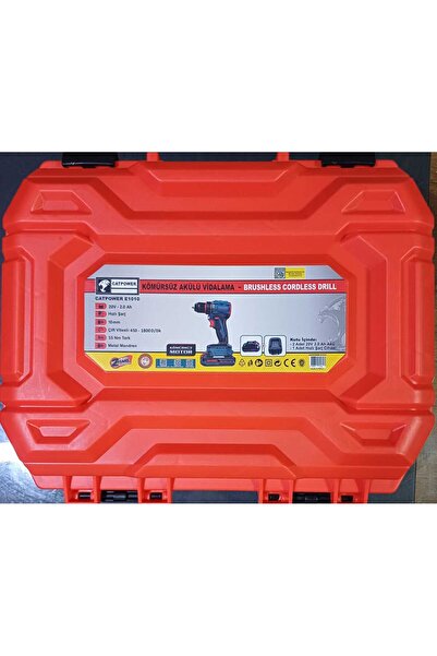 CATPOWER EL ALETLERİ CAT-E1010 KÖMÜRSÜZ AKÜLÜ VİDALAMA Lİ-İON (SET) 10 MM 20V...