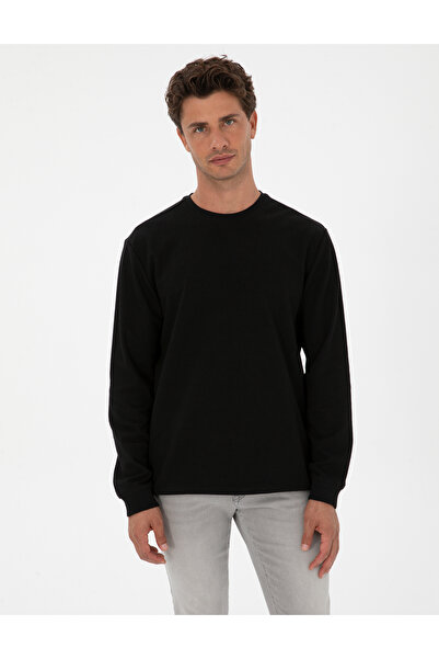 Pierre Cardin Siyah Regular Fit Sweatshirt 50313944-VR046