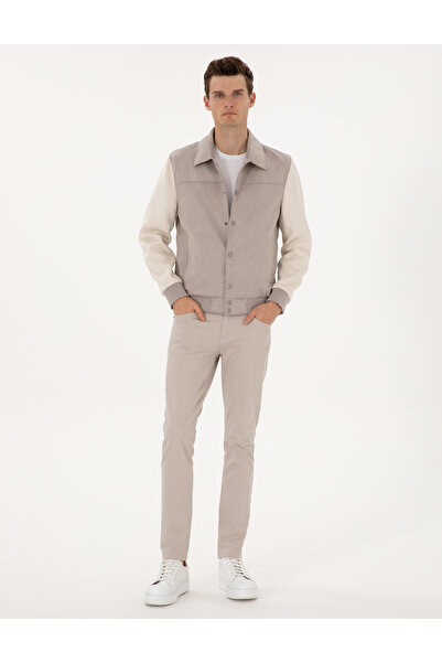 Pierre Cardin Gri Suni Deri Ceket 50318155-570