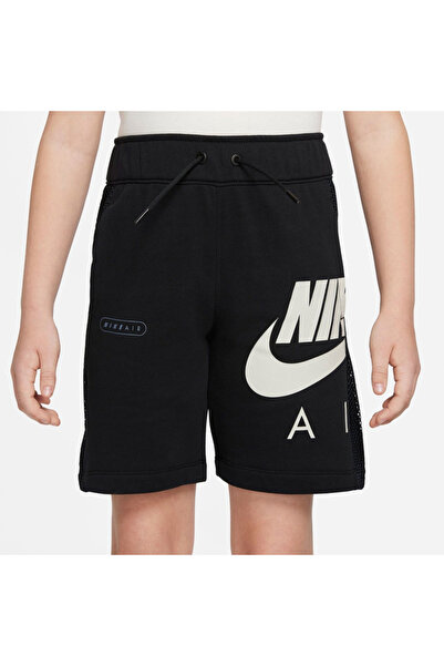 Nike Air French Terry Logo Рушник Тканина Дитячі шорти Чорний