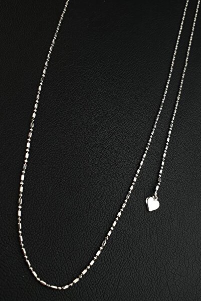 OSESHOP İtalyan 925ayar Gümüş Ayarlanabilir Asansörlü Zincir Kolye